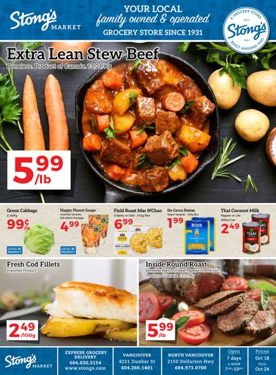 Stong's Market Flyer October 18 to 24