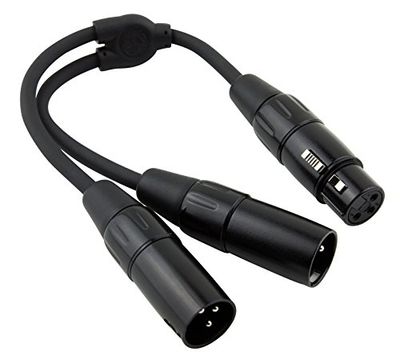 Pig Hog PY-XF2XM XLR (Female) to Dual XLR (Male) Y-Cable, 6" $13.23 (Reg $16.14)
