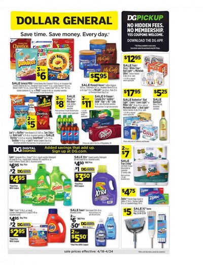 Dollar General (CA, NV) Weekly Ad Flyer April 18 to April 24