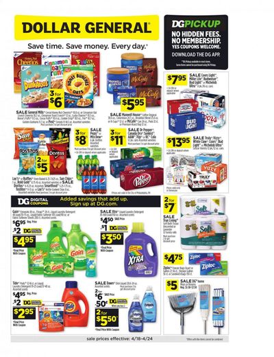 Dollar General (TN) Weekly Ad Flyer April 18 to April 24