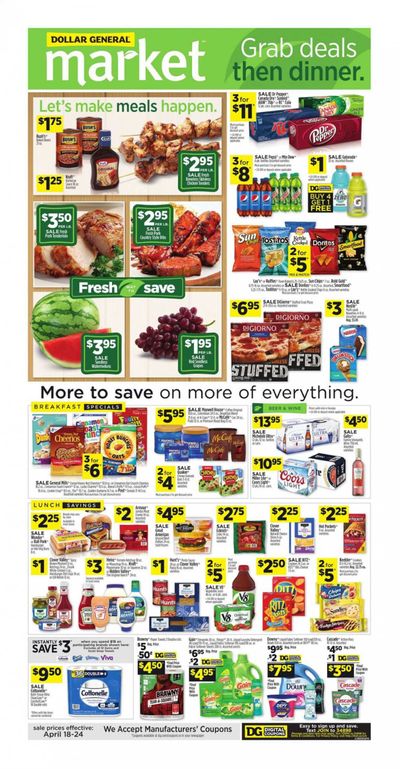 Dollar General (GA) Weekly Ad Flyer April 18 to April 24