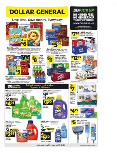 Dollar General (TX) Weekly Ad Flyer April 18 to April 24