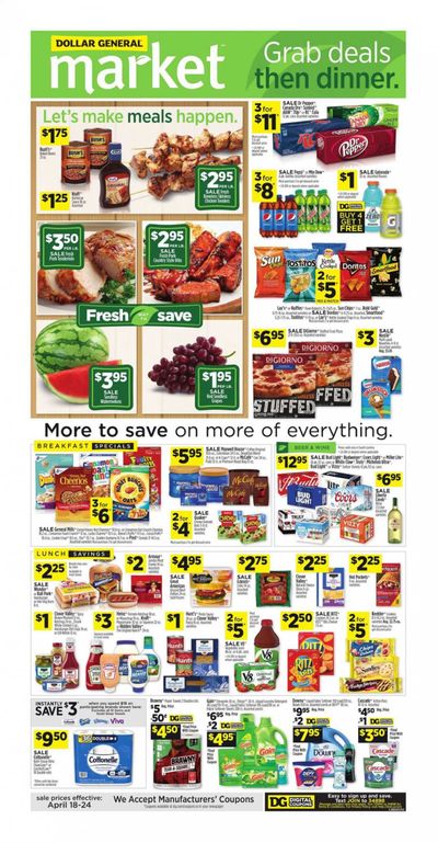 Dollar General (SC) Weekly Ad Flyer April 18 to April 24