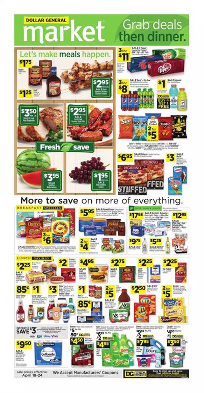 Dollar General (CA) Weekly Ad Flyer April 18 to April 24