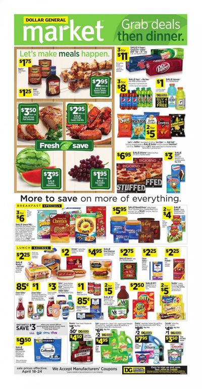 Dollar General (LA) Weekly Ad Flyer April 18 to April 24