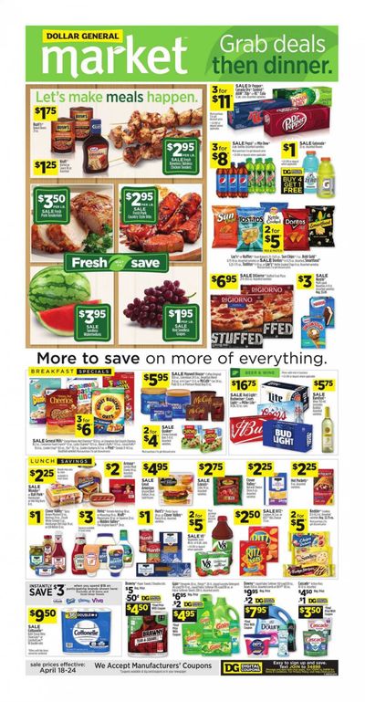 Dollar General (LA) Weekly Ad Flyer April 18 to April 24