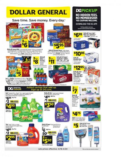 Dollar General (MS) Weekly Ad Flyer April 18 to April 24