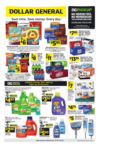 Dollar General (FL, KY, MO, OH, TN) Weekly Ad Flyer April 18 to April 24