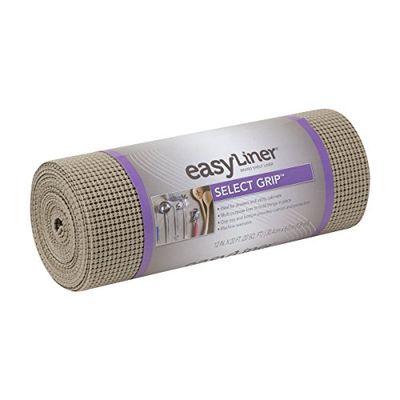 Duck Brand 1100731 Select Grip Easy Liner Non-Adhesive Shelf Liner, 12-Inch x 20-Feet, Taupe $14.19 (Reg $20.94)