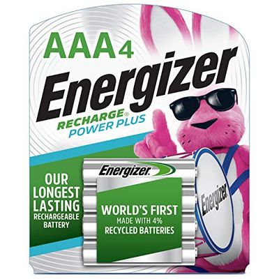Energizer EVENH12BP4 Recharge Power Plus AAA 700 mAh Rechargeable Batteries, Pre-Charged, 4 Count $13.99 (Reg $17.98)