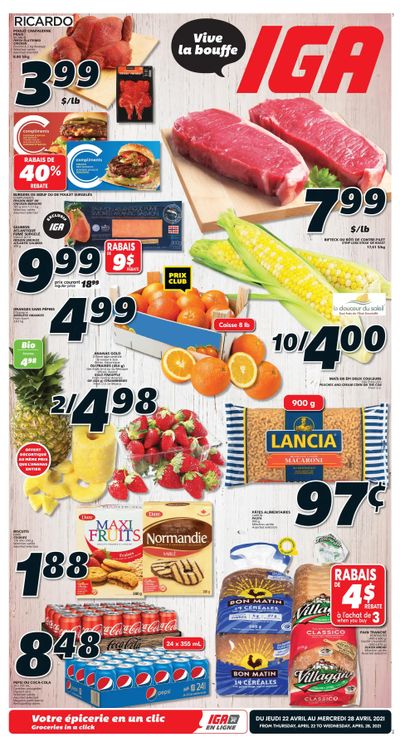 IGA (QC) Flyer April 22 to 28