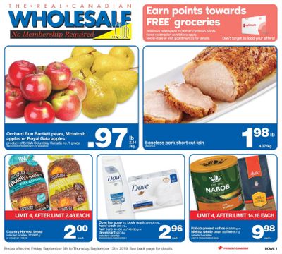 Real Canadian Wholesale Club Flyer September 6 to 12