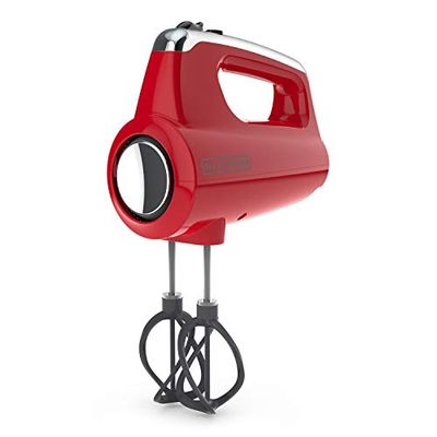 BLACK + DECKER Helix Premium Hand Mixer in Red with 5 Attachments and Case, MX600R $34.99 (Reg $49.99)