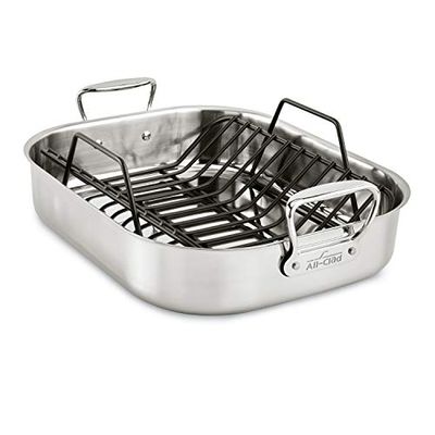 All-Clad 501631 Stainless Steel Large Roti Combo with Rack, Silver $261.22 (Reg $338.00)