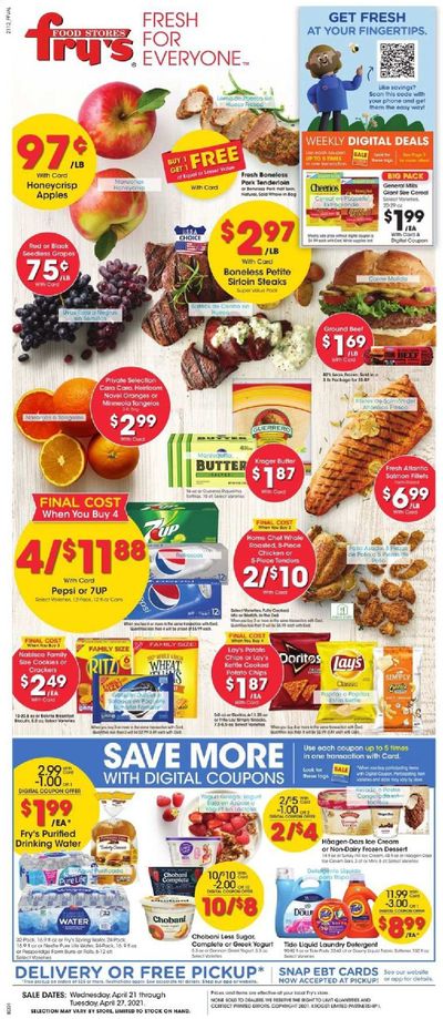 Fry’s (AZ) Weekly Ad Flyer April 21 to April 27