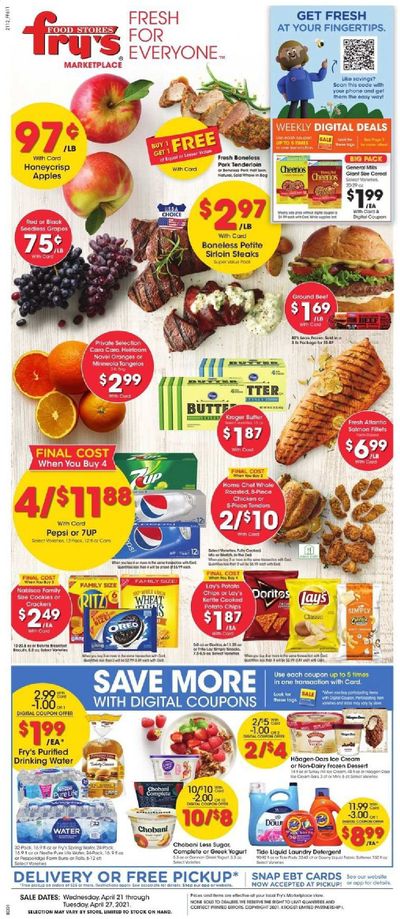 Fry’s (AZ) Weekly Ad Flyer April 21 to April 27