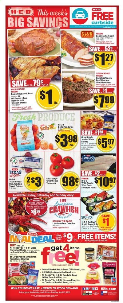 H-E-B (TX) Weekly Ad Flyer April 21 to April 27