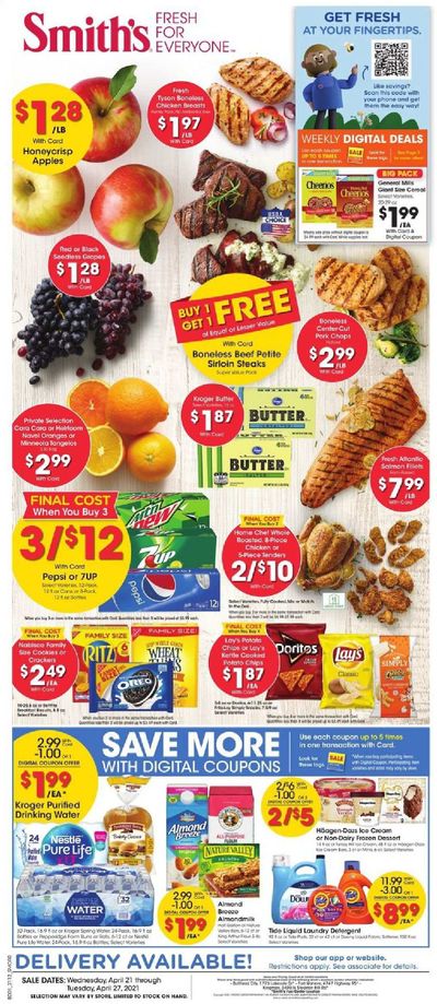 Smith's (AZ, ID, MT, NM, NV, UT, WY) Weekly Ad Flyer April 21 to April 27