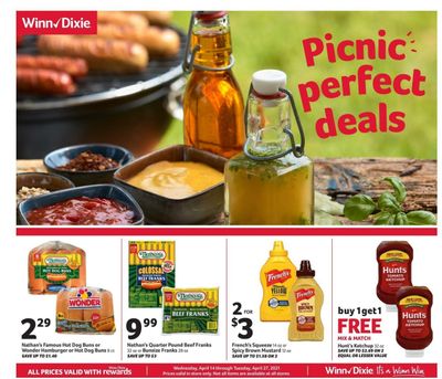 Winn Dixie (AL, FL, GA, LA, MS) Weekly Ad Flyer April 14 to April 27