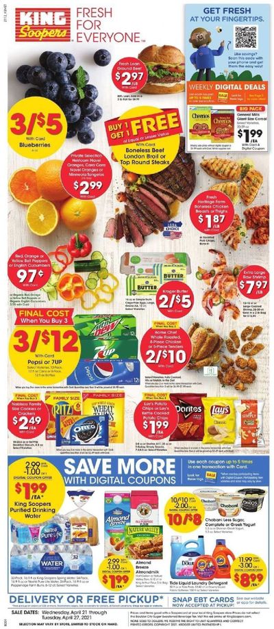 King Soopers (CO, WY) Weekly Ad Flyer April 21 to April 27