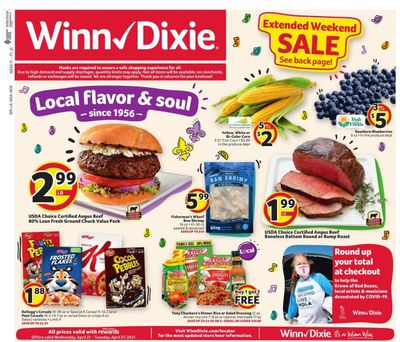 Winn Dixie (AL, FL, GA, LA, MS) Weekly Ad Flyer April 21 to April 27