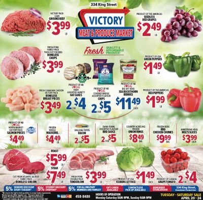 Victory Meat Market Flyer April 20 to 24