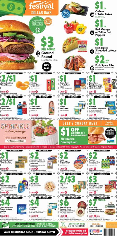 Festival Foods Weekly Ad Flyer April 21 to April 27