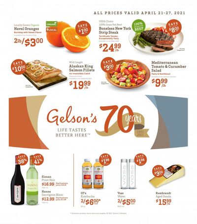 Gelson's Weekly Ad Flyer April 21 to April 27