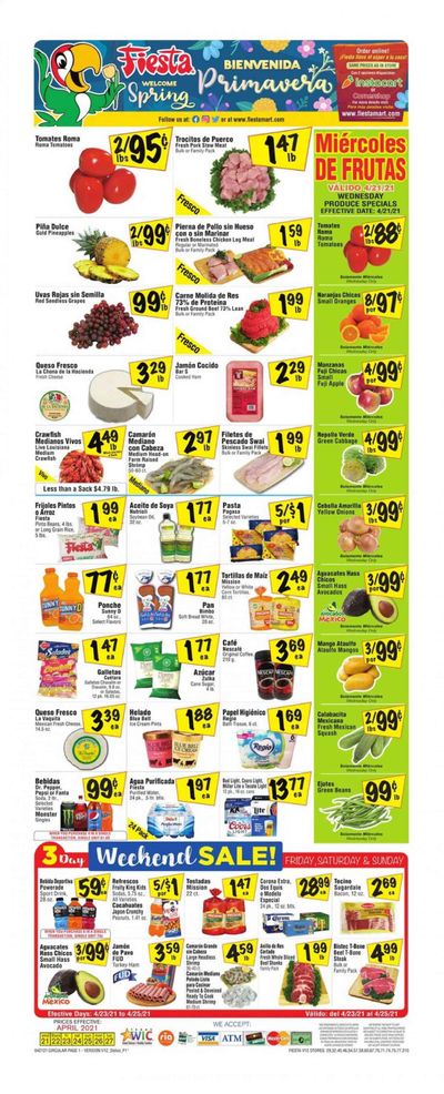 Fiesta Mart (TX) Weekly Ad Flyer April 21 to April 27