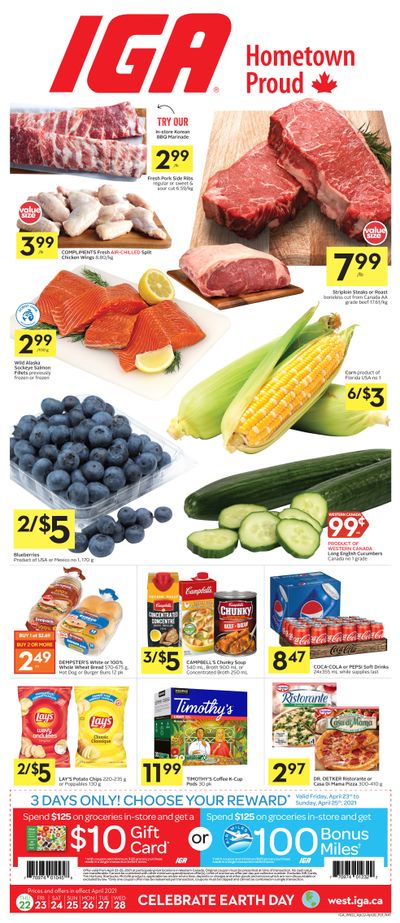 IGA (West) Flyer April 22 to 28