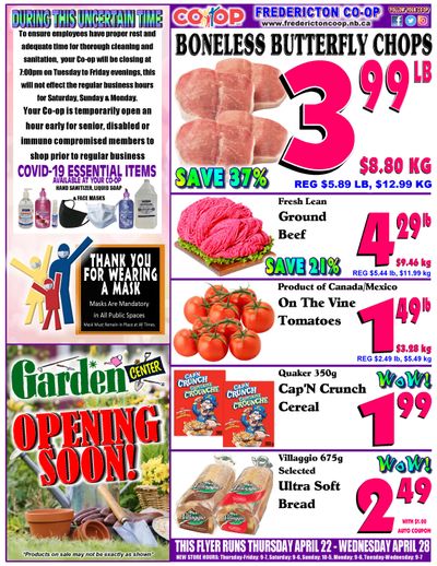 Fredericton Co-op Flyer April 22 to 28