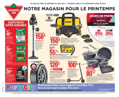 Canadian Tire (QC) Flyer April 22 to 28 Canadian Tire (QC) Flyer April 22 to 28