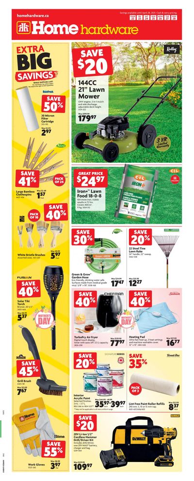 Home Hardware (Atlantic) Flyer April 22 to 28