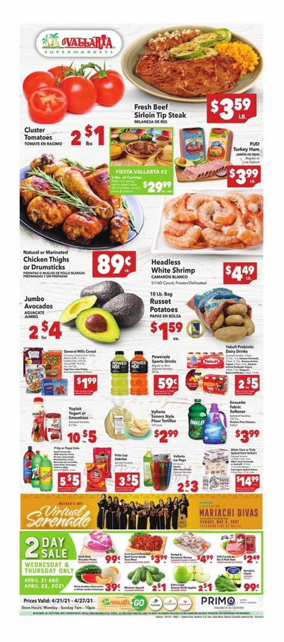 Vallarta (CA) Weekly Ad Flyer April 21 to April 27