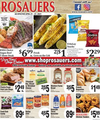 Rosauers Weekly Ad Flyer April 21 to April 27