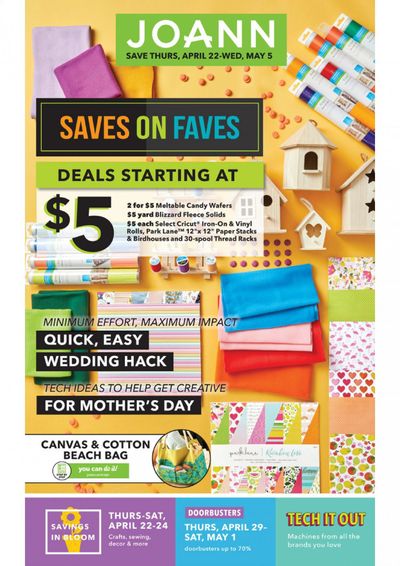 JOANN Weekly Ad Flyer April 22 to May 5