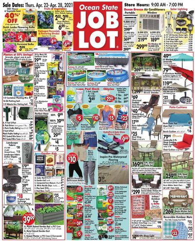 Ocean State Job Lot Weekly Ad Flyer April 22 to April 28