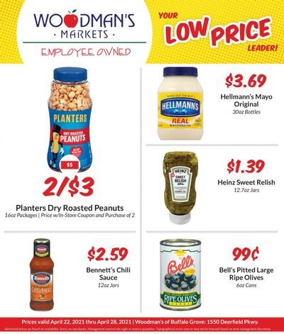 Woodman's Markets (IL, WI) Weekly Ad Flyer April 22 to April 28