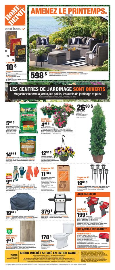 Home Depot (QC) Flyer April 22 to 28