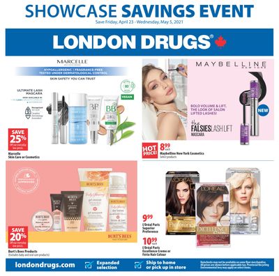 London Drugs Showcase Savings Event Flyer April 23 to May 5