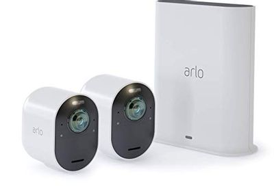 Arlo Ultra 2 Spotlight Camera - 2 Camera Security System - Wireless, 4K Video & HDR, Color Night Vision, 2 Way Audio, Wire-Free, 180º View, Works with Alexa, White - VMS5240-200NAS $650.41 (Reg $691.37)