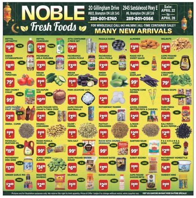 Noble Fresh Foods Flyer April 22 to 28