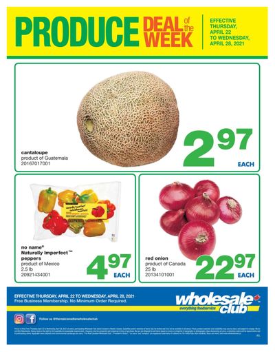 Wholesale Club (Atlantic) Produce Deal of the Week Flyer April 22 to 28