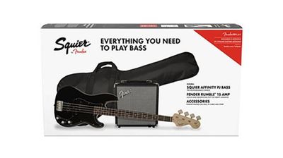 Squier Affinity PJ Bass Pack - Black For $249.97 At Best Buy Canada