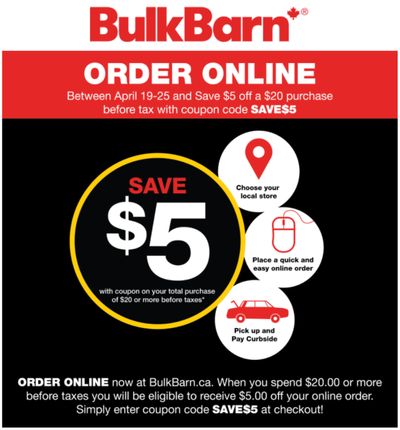 Bulk Barn Canada Online Coupon: Valid until April 25