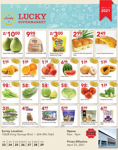 Lucky Supermarket (Surrey) Flyer April 23 to 29