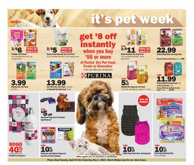 Meijer (IL, IN, KY, MI, OH, WI) Weekly Ad Flyer April 25 to May 1