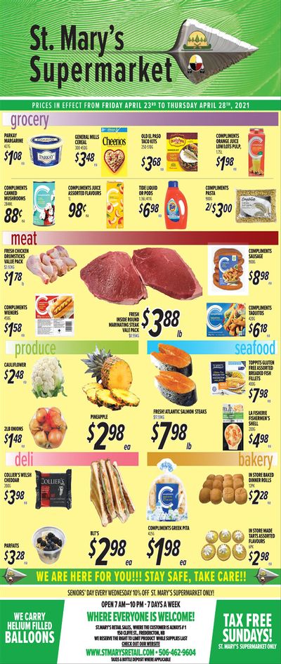 St. Mary's Supermarket Flyer April 23 to 29
