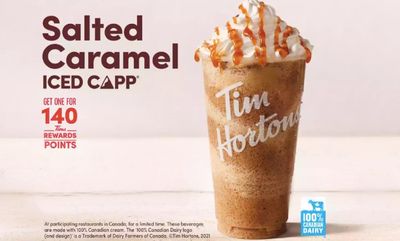 Salted Caramel Iced Capp at Tim Hortons