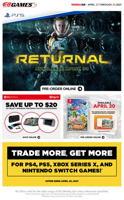 EB Games Flyer April 23 to 29